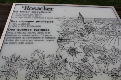 Skiltning på Grand Cru-marken Rosacker
